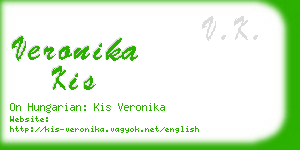 veronika kis business card